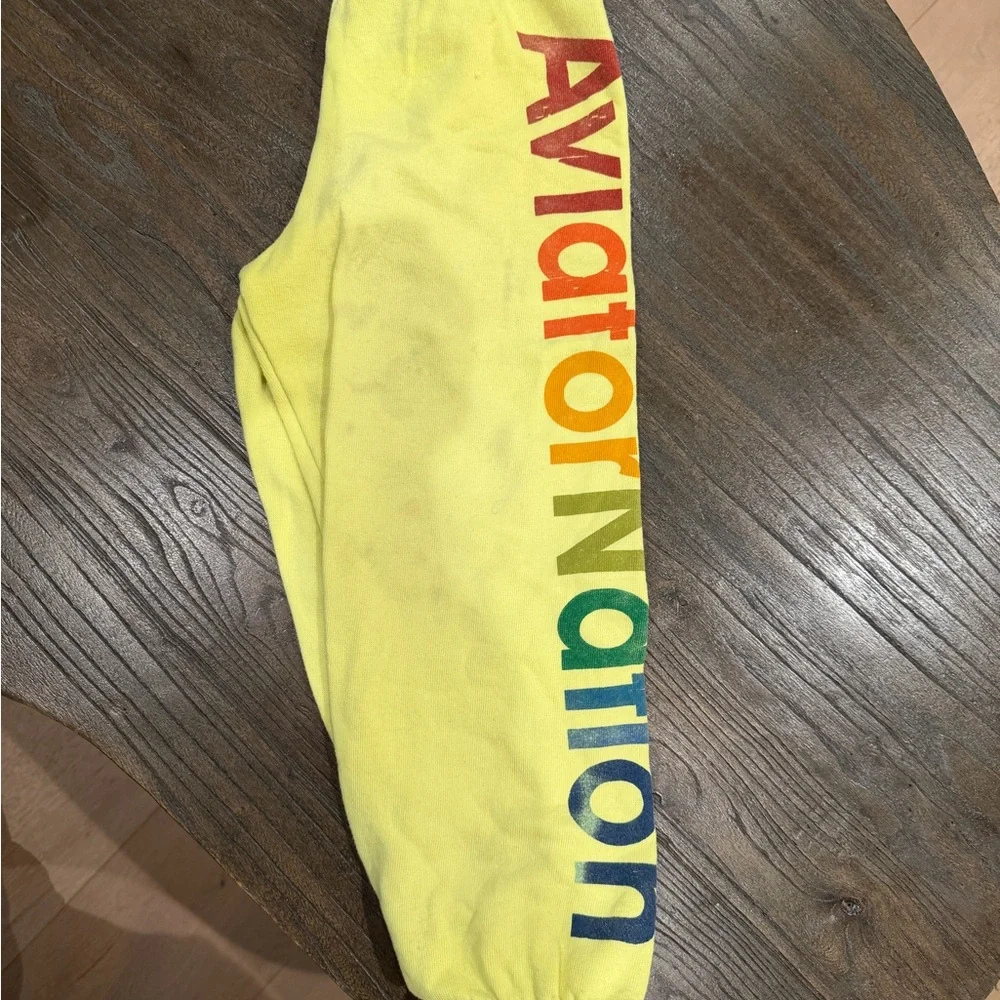 Aviator Nation Vibrant Yellow Sweatpants - Picture 4 of 5